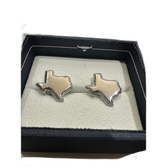 Sterling Silver Texas Cufflinks - Picture 1 of 4